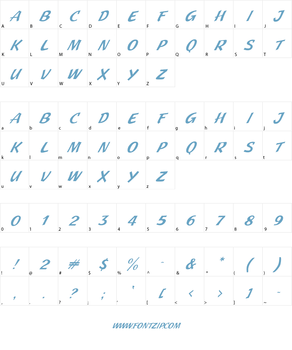 JMH Pulp Paperback Font Character